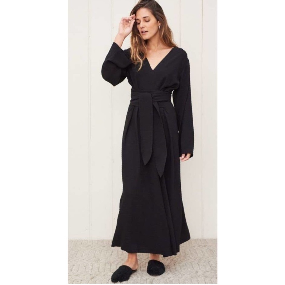 Jenni Kayne Black Everyday Kate Cashmere Wool Dress size medium